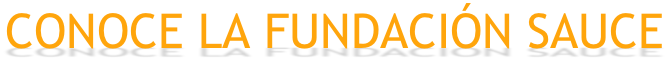 CONOCE LA FUNDACIÓN SAUCE